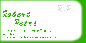 robert petri business card